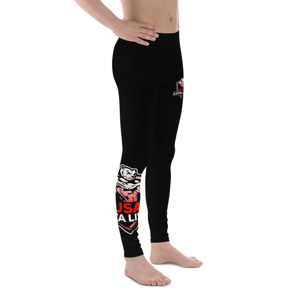 USA Luta Livre Men's Leggings Black