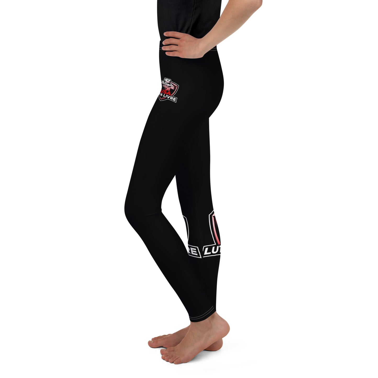 USA Luta Livre Youth Leggings - Black