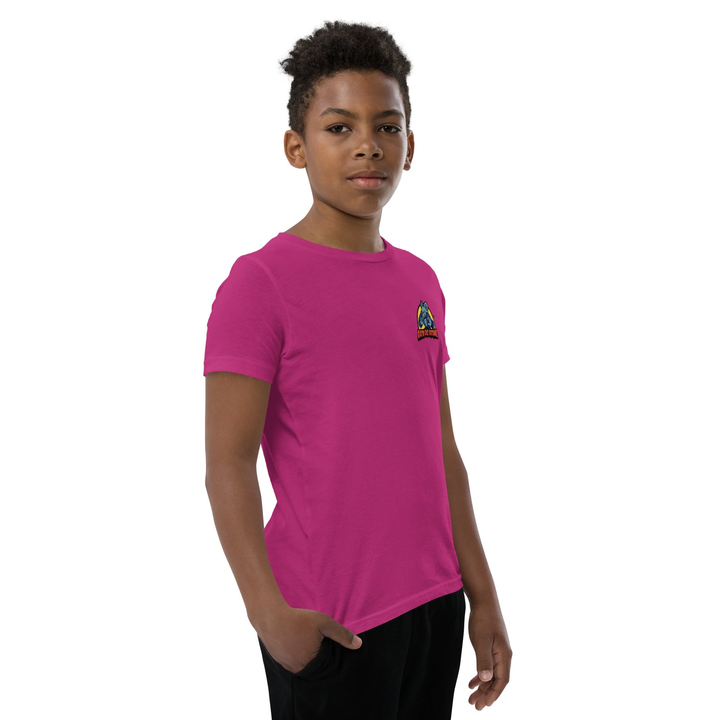 Rato de Tatame BJJ Armbar Youth Short Sleeve T-Shirt