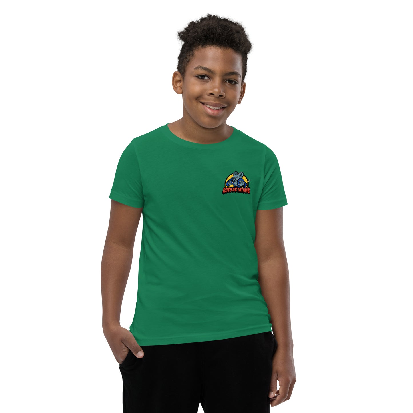 Rato de Tatame BJJ Armbar Youth Short Sleeve T-Shirt