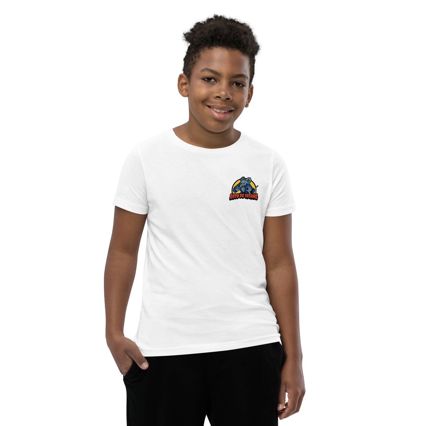 Rato de Tatame BJJ Armbar Youth Short Sleeve T-Shirt
