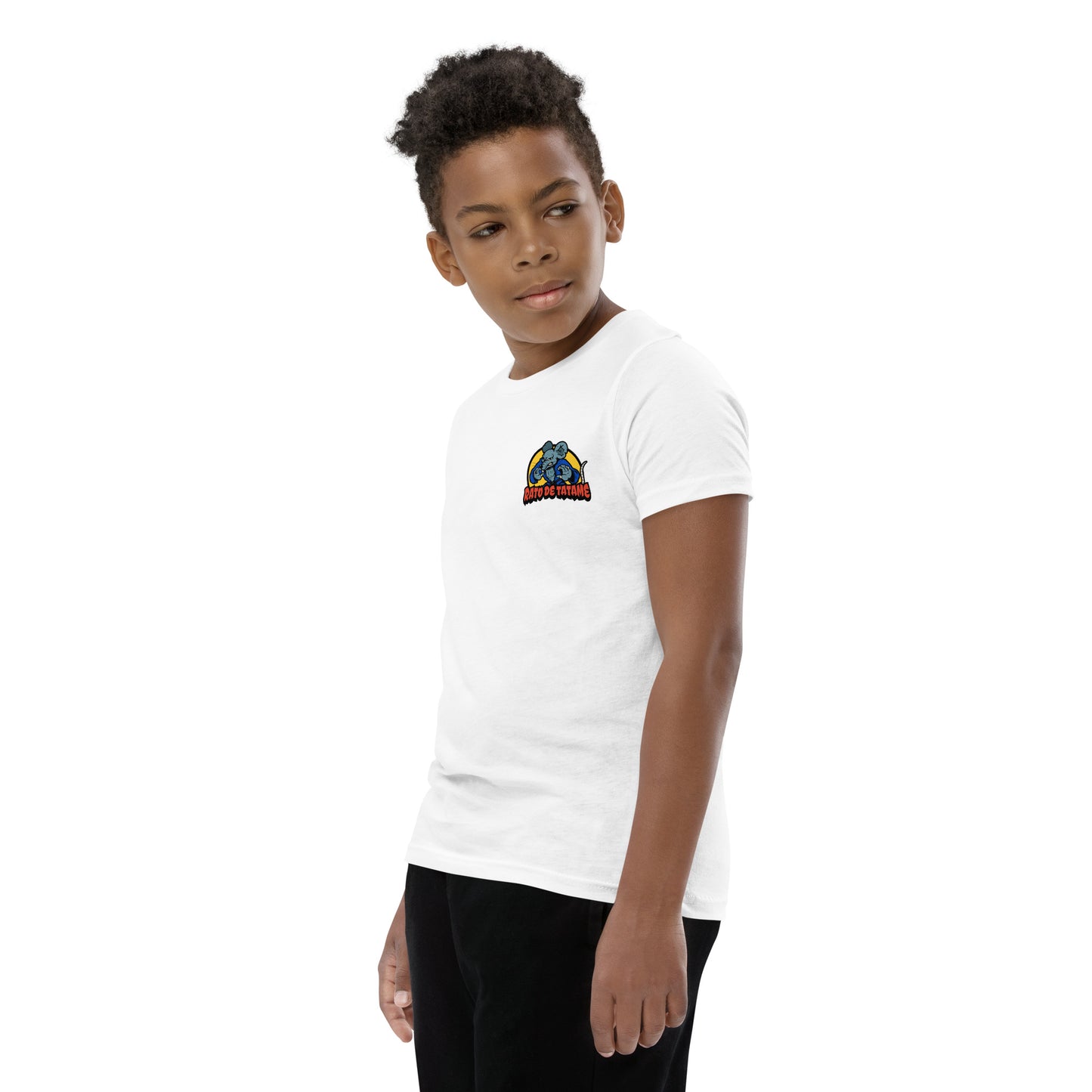 Rato de Tatame BJJ Armbar Youth Short Sleeve T-Shirt