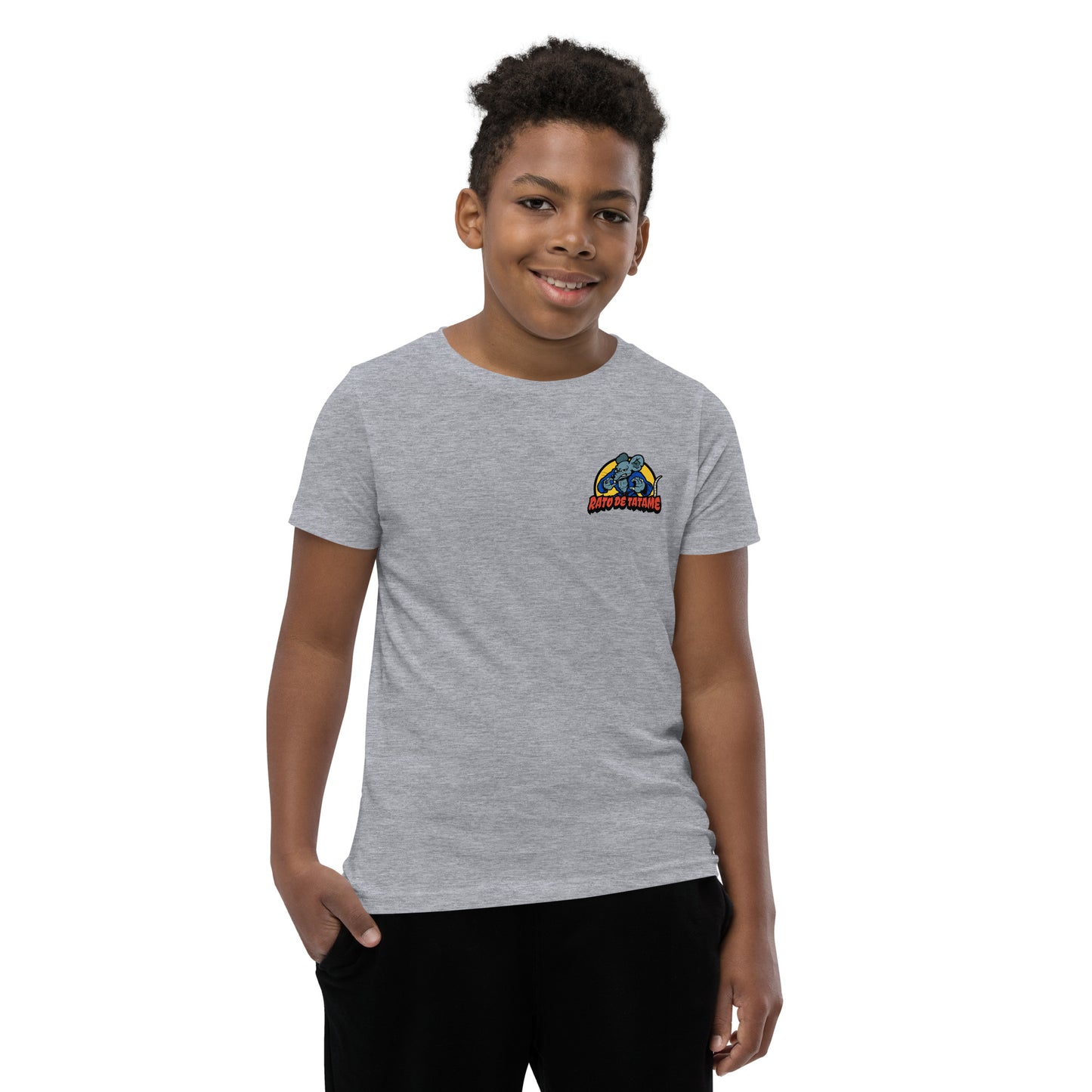 Rato de Tatame BJJ Armbar Youth Short Sleeve T-Shirt