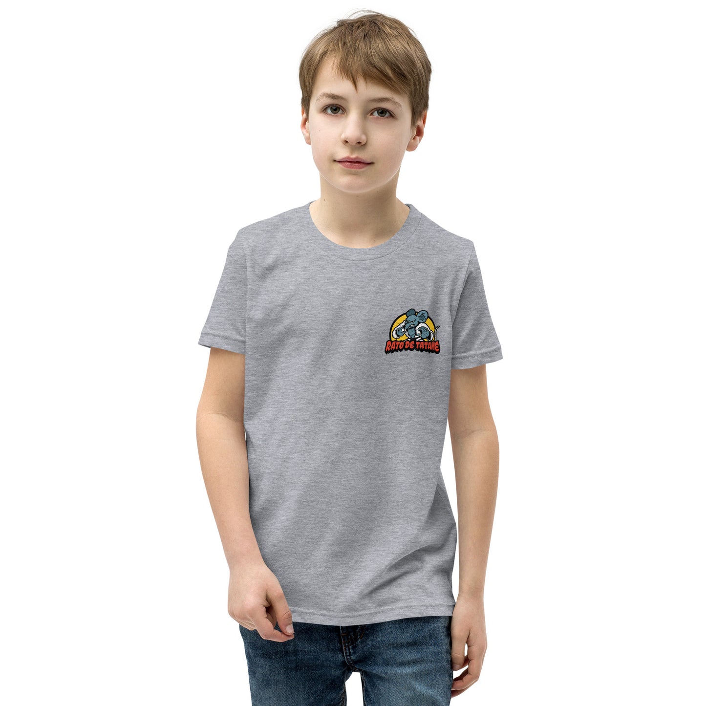 Rato de Tatame Mata-Leão Youth Short Sleeve BJJ T-Shirt