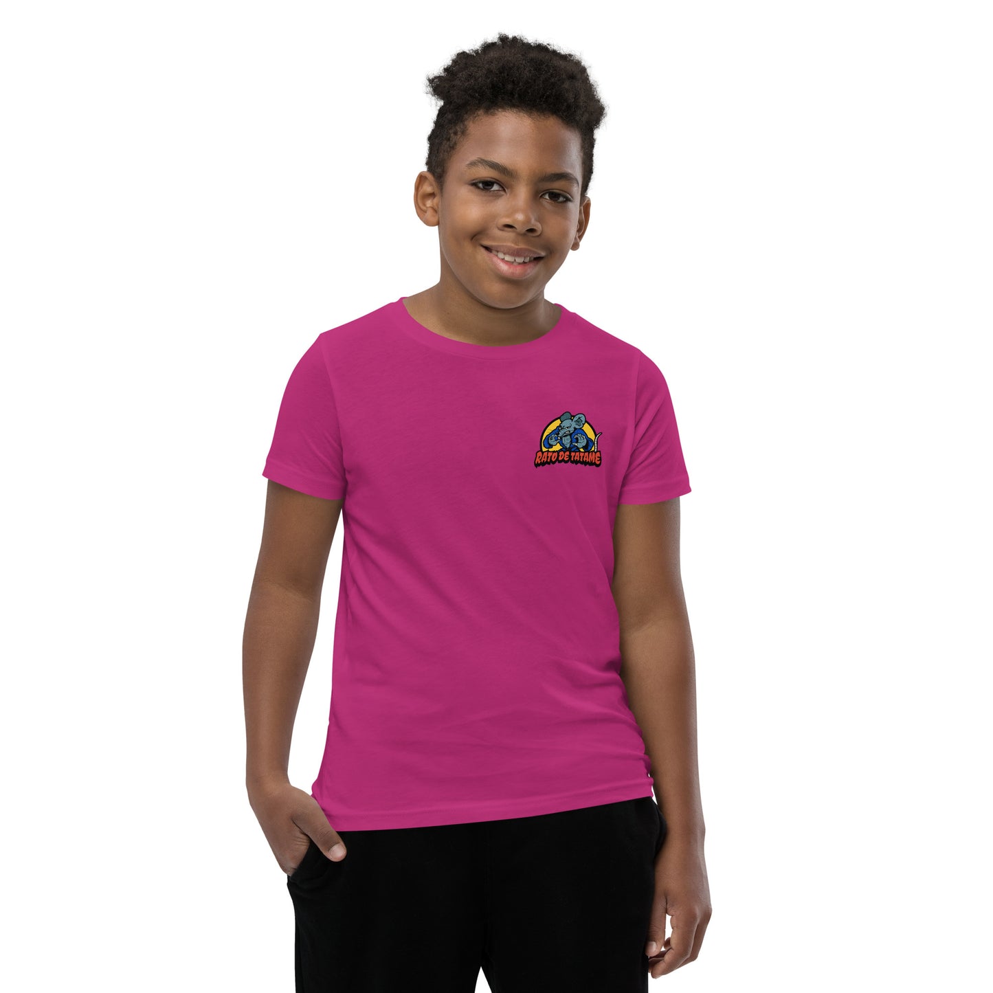 Rato de Tatame BJJ Armbar Youth Short Sleeve T-Shirt