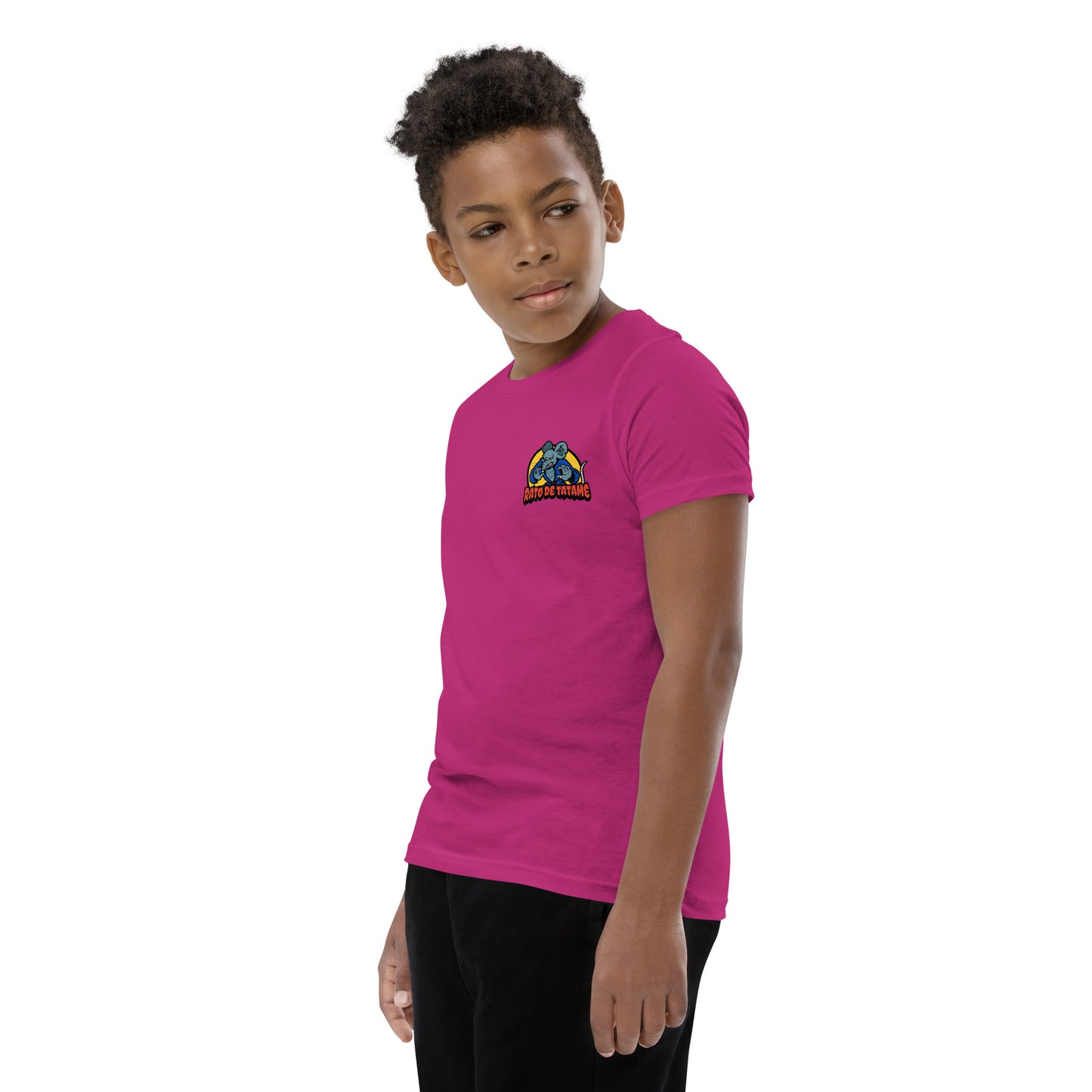 Rato de Tatame BJJ Armbar Youth Short Sleeve T-Shirt