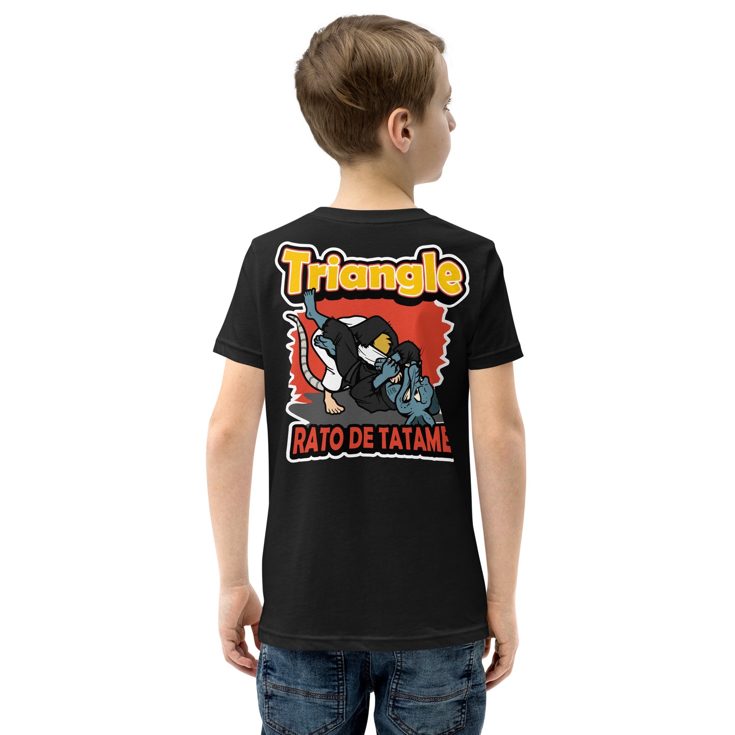 Rato de Tatame Triangle Youth Short Sleeve BJJ T-Shirt