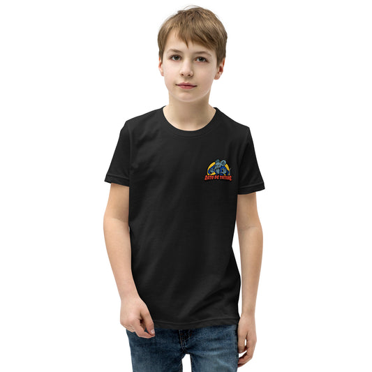 Rato de Tatame BJJ Knee on Belly Youth Short Sleeve T-Shirt