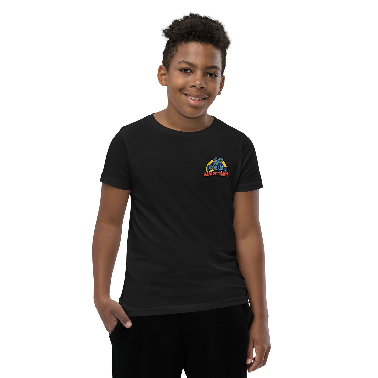 Rato de Tatame BJJ Armbar Youth Short Sleeve T-Shirt