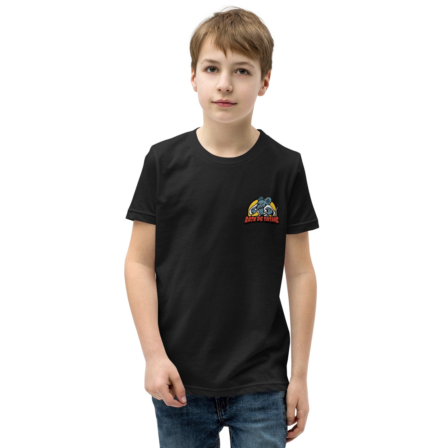 Rato de Tatame Mata-Leão Youth Short Sleeve BJJ T-Shirt