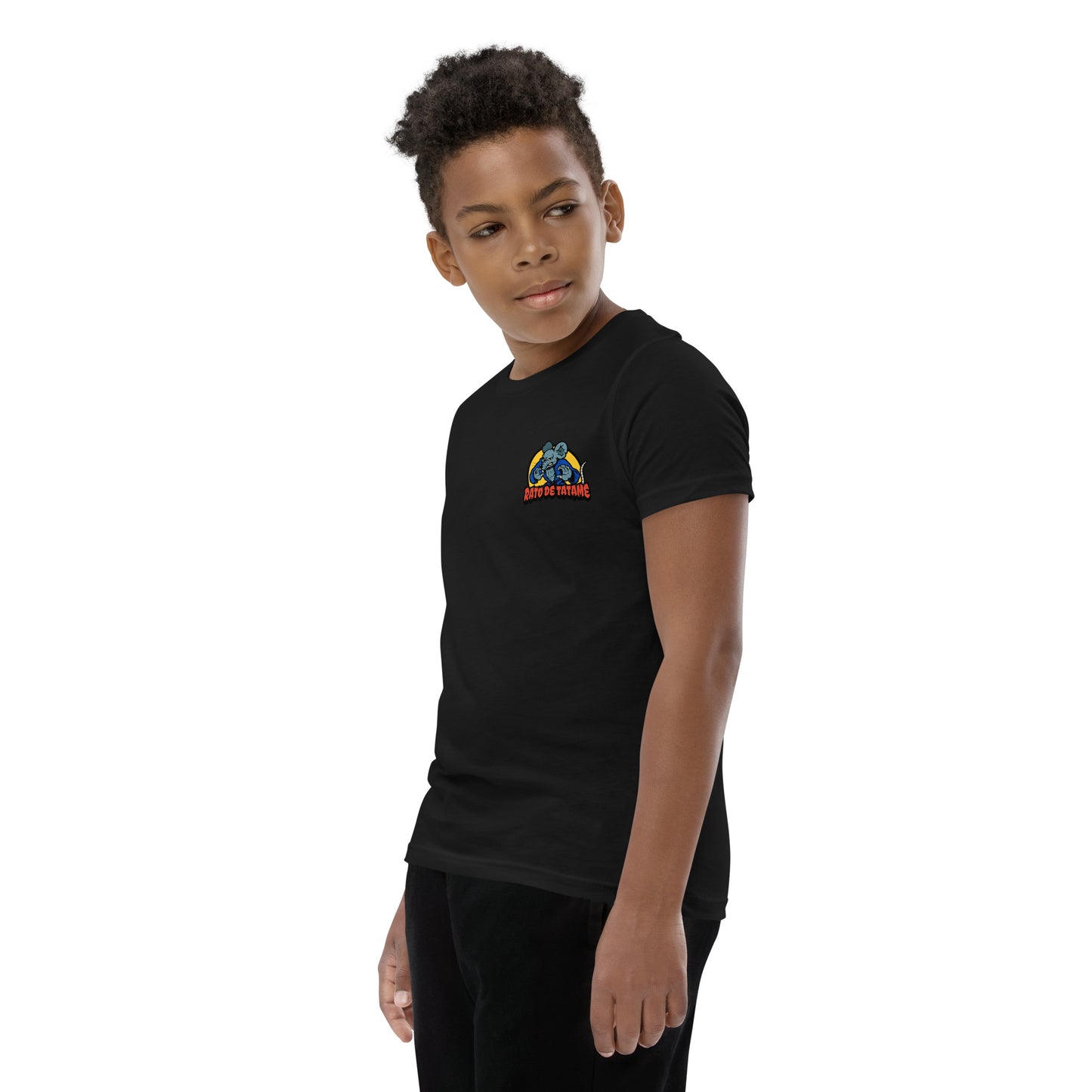 Rato de Tatame BJJ Armbar Youth Short Sleeve T-Shirt