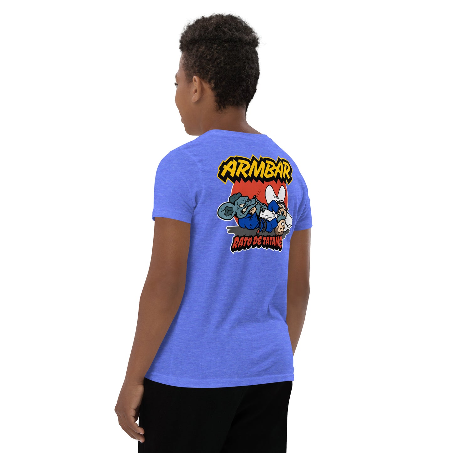Rato de Tatame BJJ Armbar Youth Short Sleeve T-Shirt
