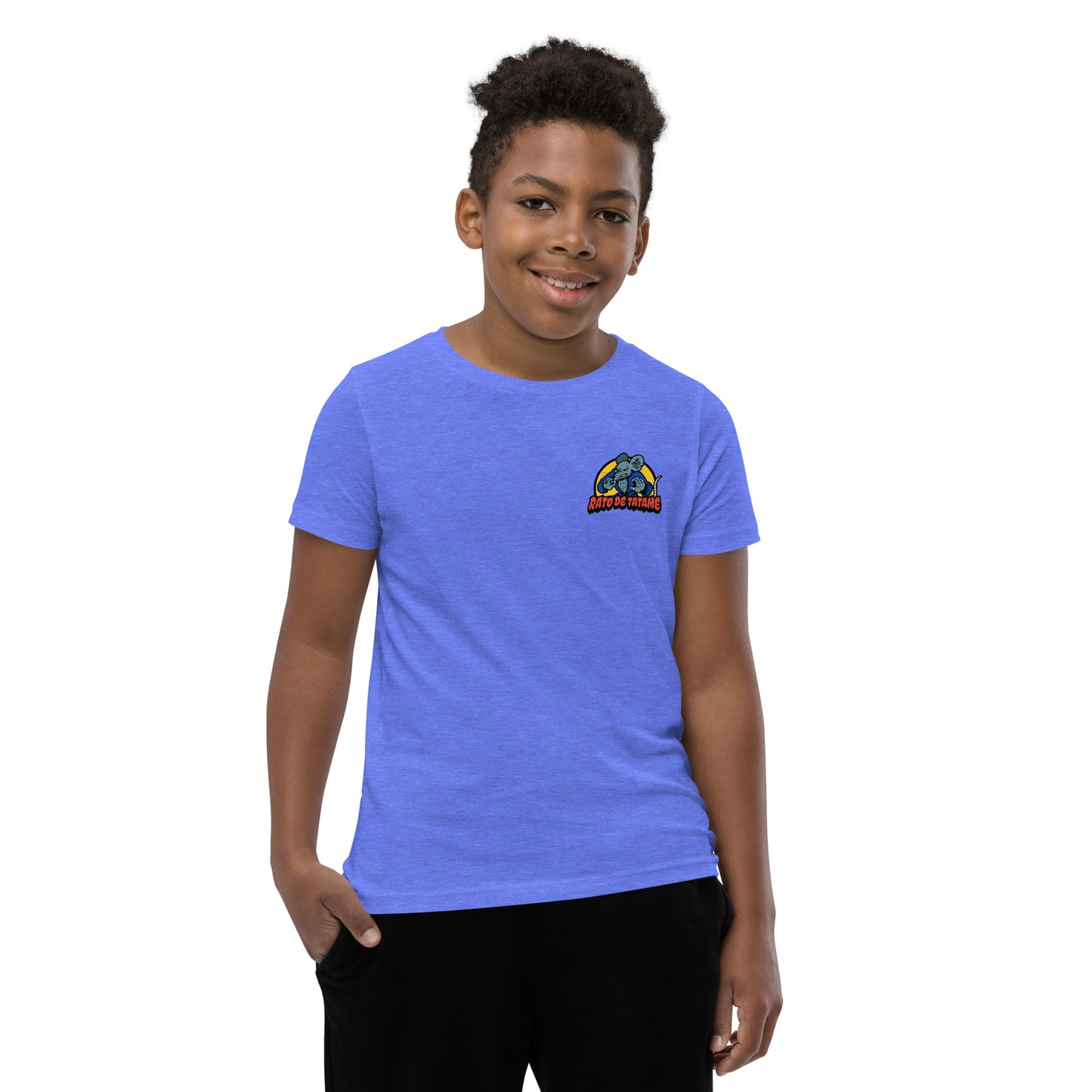 Rato de Tatame BJJ Armbar Youth Short Sleeve T-Shirt