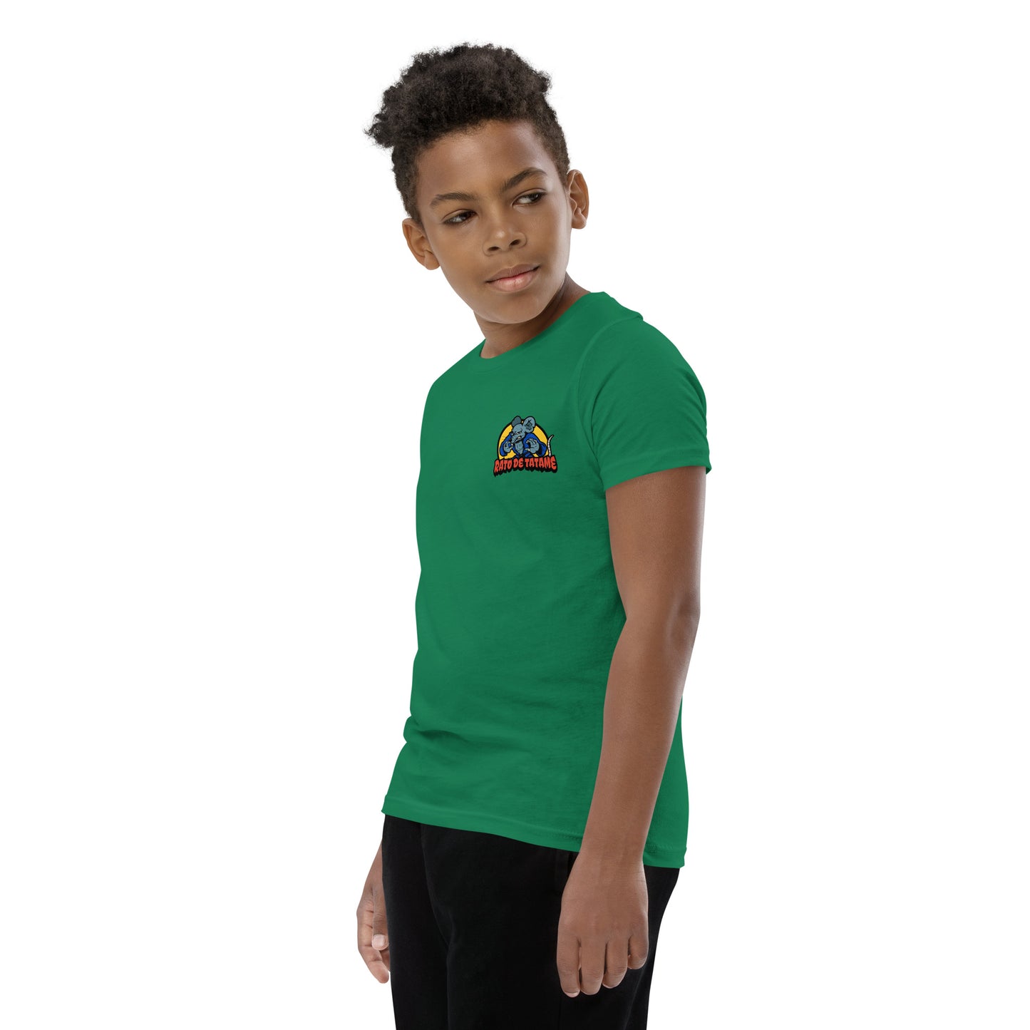 Rato de Tatame BJJ Armbar Youth Short Sleeve T-Shirt