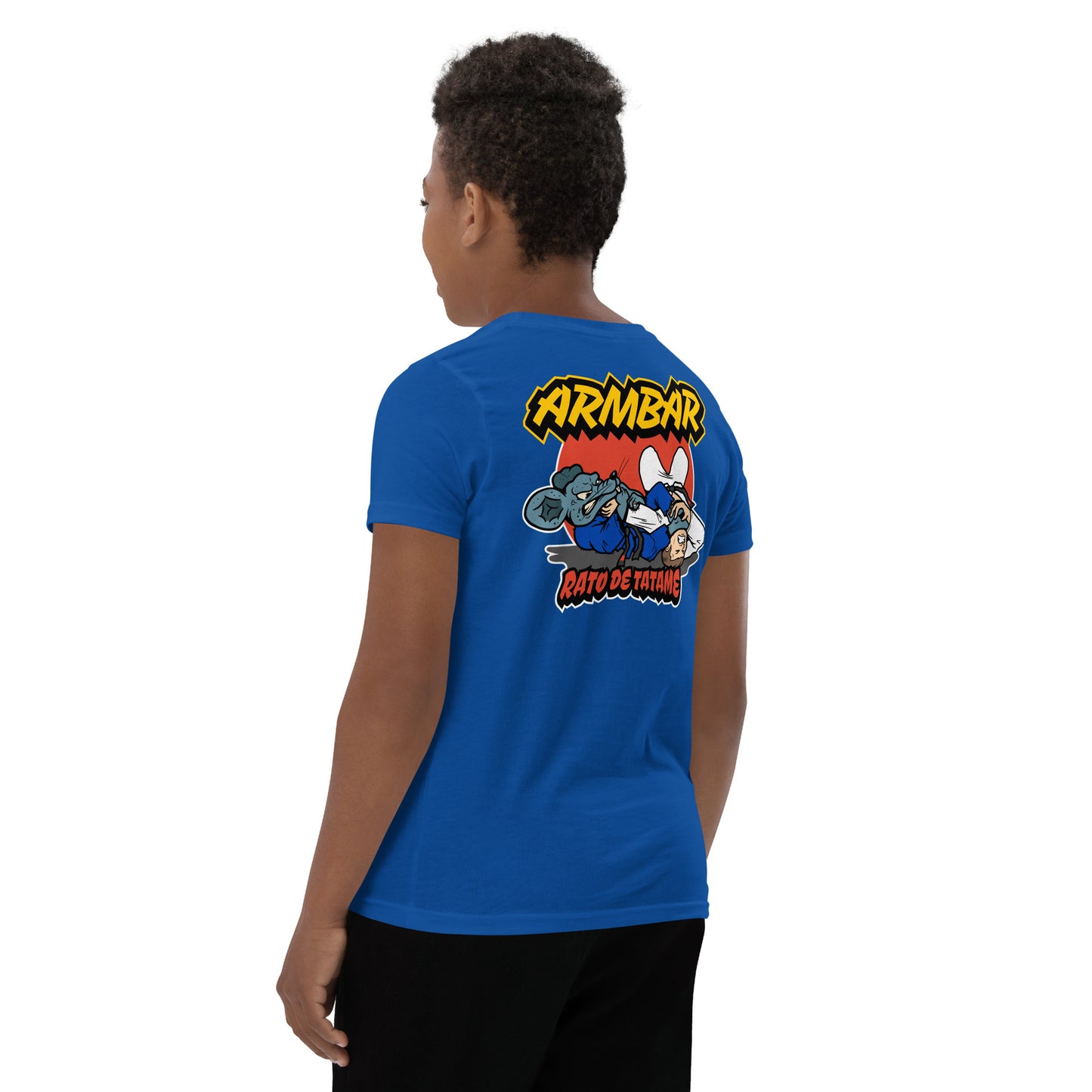 Rato de Tatame BJJ Armbar Youth Short Sleeve T-Shirt