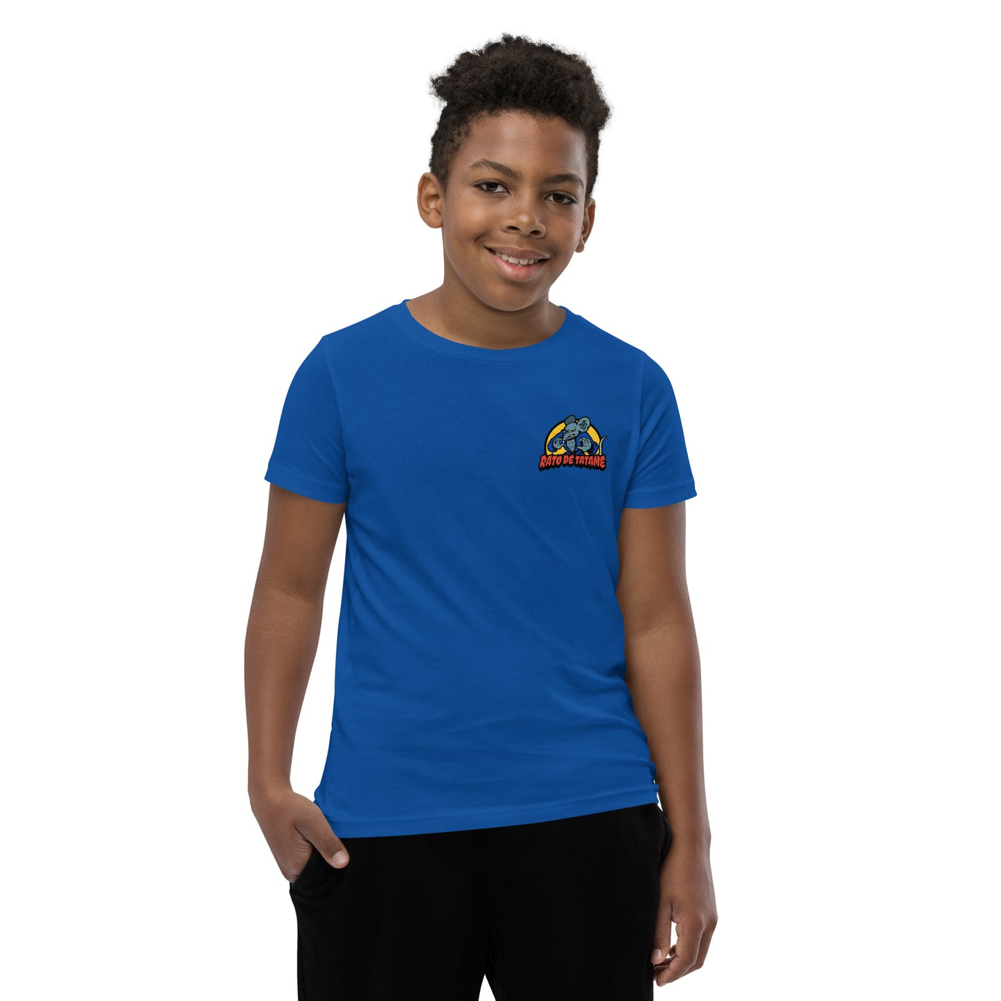 Rato de Tatame BJJ Armbar Youth Short Sleeve T-Shirt