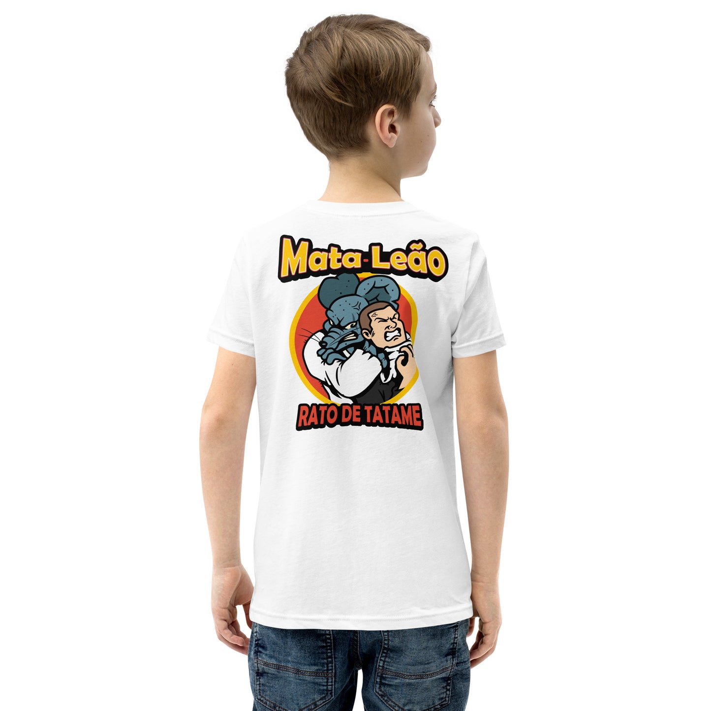 Rato de Tatame Mata-Leão Youth Short Sleeve BJJ T-Shirt