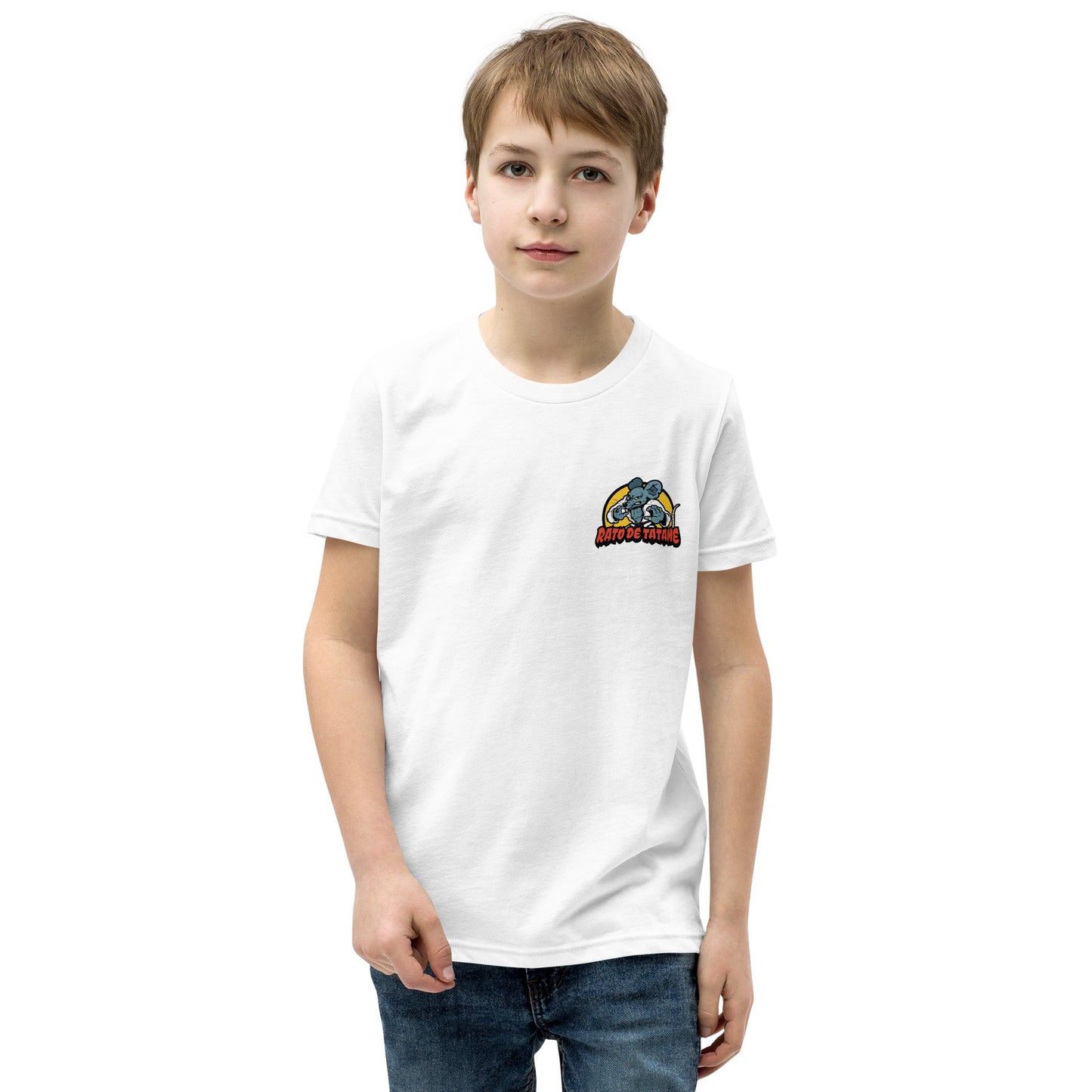 Rato de Tatame Mata-Leão Youth Short Sleeve BJJ T-Shirt